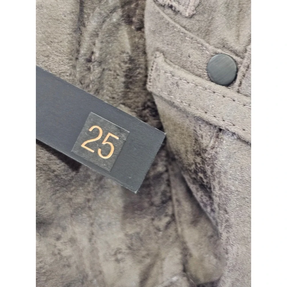 Genetic Denim The Raquel Pants Womens 25 Brown Mottled‎ Mid Rise Crop Cigarette